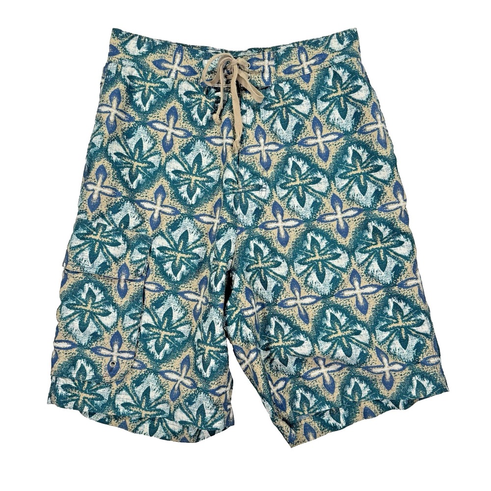Arizona Board Shorts Mens 32 Mosaiq Swim‎ Trunks Bohemian Pockets Drawstring